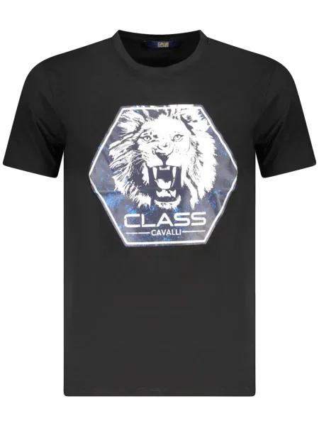 Tricou Cavalli Class scurt negru