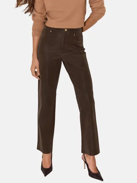 Lipsy Pantaloni ciocolatiu
