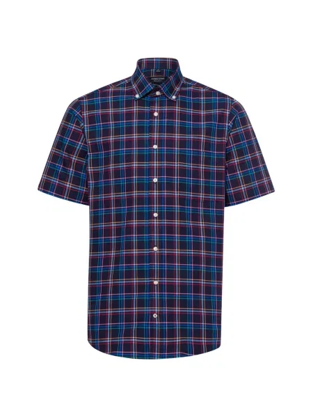 Andrew James koszula casual Mężczyźni Regular Fit niebieski|wielokolorowy w kratkę S niebieska