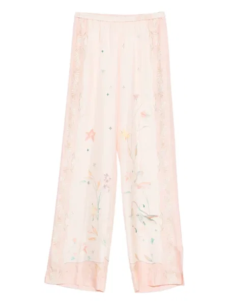 Pantaloni Forte_forte cu model floral cu imagine
