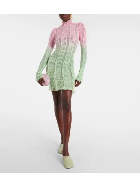 Rochie Roberta Einer cu imagine din tul verde
