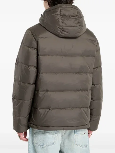 Geacă Calvin Klein cu glugă gri
