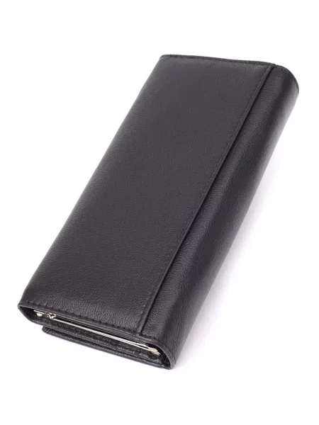 Кожаный кошелек St Leather Accessories черный