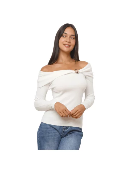 Top La Modeuse alb