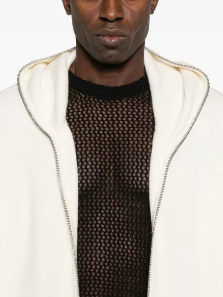 Hanorac cu glugă Rick Owens alb