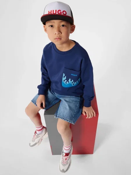 Дитячі Повсякденні шорти HUGO Kids синій