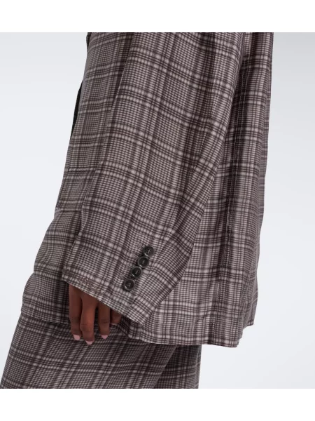 Sacou Acne Studios în carouri gri
