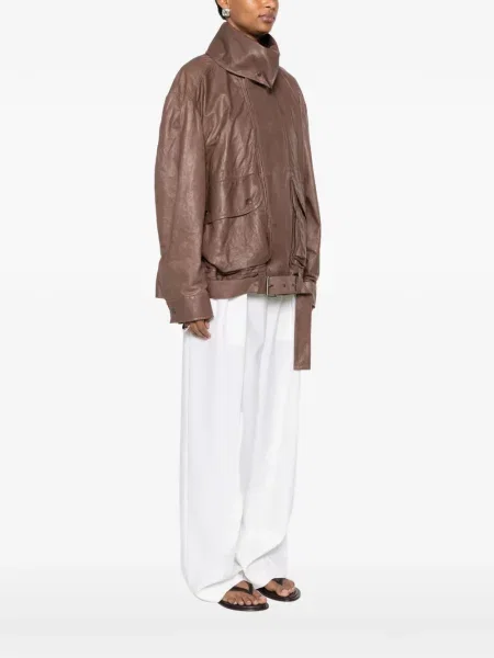Cu centură geacă Calvin Klein Collection maro