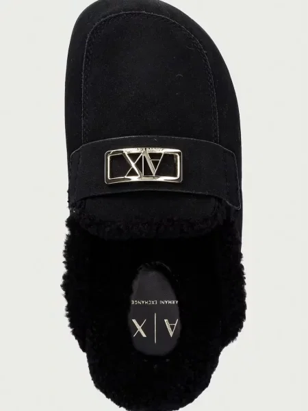 Замшевые тапочки Armani Exchange
