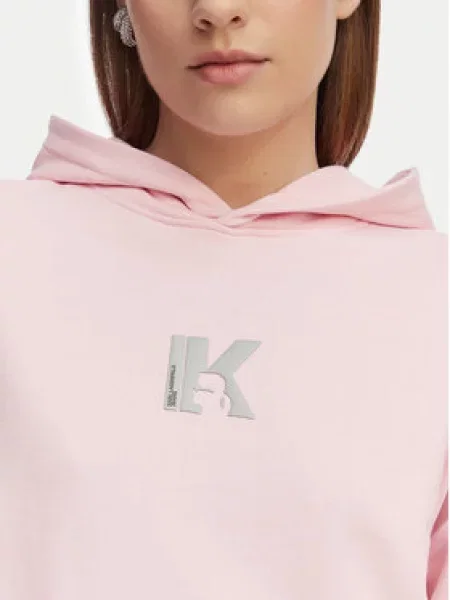 Mikina Karl Lagerfeld Jeans růžová