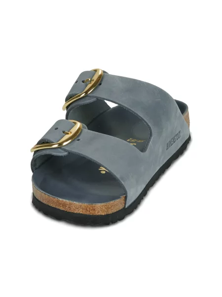 Birkenstock șlapi de piele Arizona Big Buckle albastru