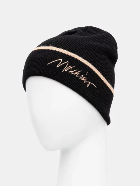 Moschino căciulă de lână negru