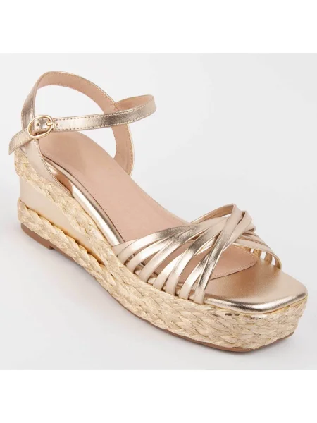 Pantofi Montevita auriu