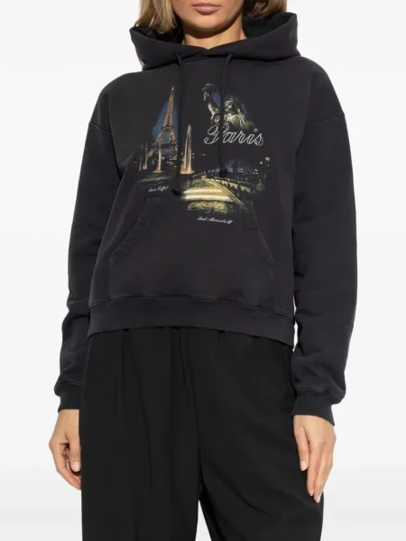 Hanorac cu glugă Vetements negru
