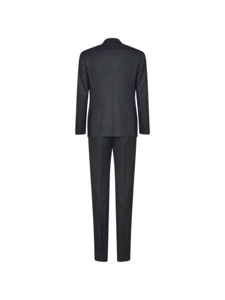 Costum D4.0 cu două rânduri de nasturi gri