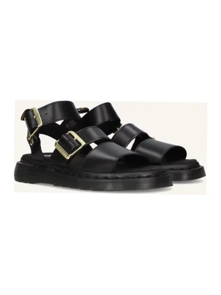 Dr. Martens Gryphon sandały rzymianki skórzane czarne