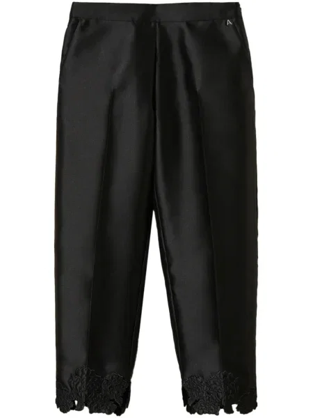 Pantaloni Twinset cu broderie negru