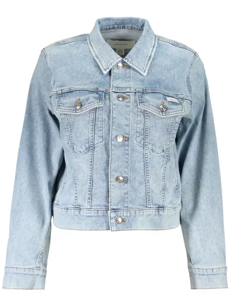 Calvin Klein Jeans jachetă de damă din denim albastru