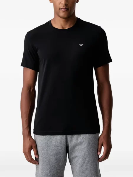 Pijamale Emporio Armani cu imagine negru