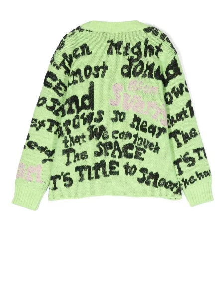 Sweter dziecięcy Msgm zielony