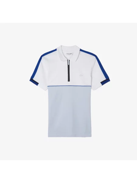 Lacoste Koszulka Polo Z Blokadą Koloru Regular Fit niebieska
