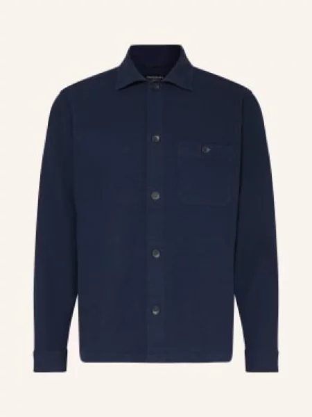 Strokesman's Košile S Piké Comfort Fit tmavě modrá