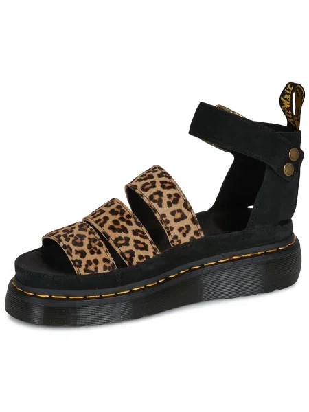Pantofi Dr. Martens cu model leopard negru