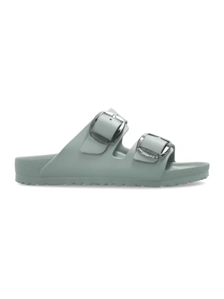 Klapki Birkenstock na sprzączkę zielone
