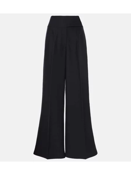 Hlače Co z visokim pasom črna