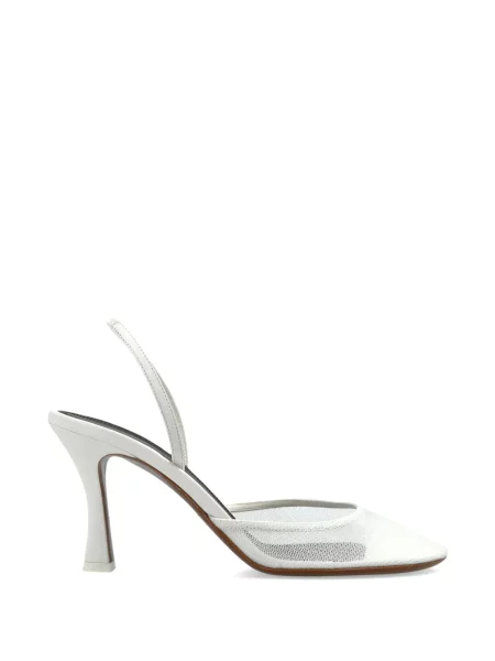 Pantofi cu toc Neous slingback alb