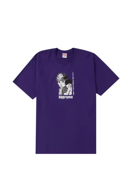Tricou Supreme cu imagine violet