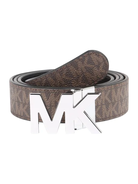 Michael Kors Curea / negru / argintiu maro
