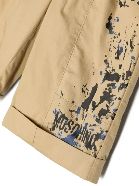 Сhinosy dziecięce Moschino brązowe