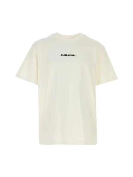 Koszulka Jil Sander z nadrukiem biała