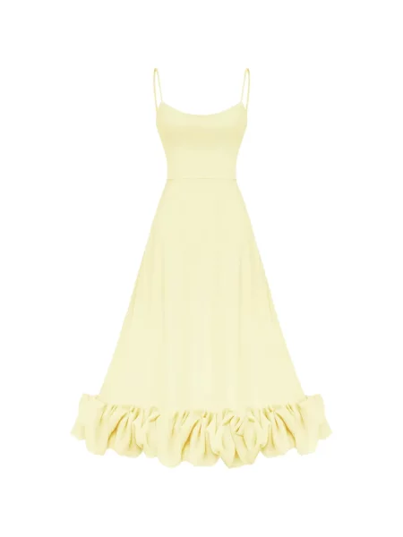 Rochie midi Post Meridiem galben