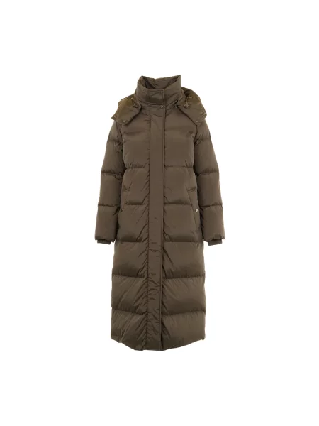 Długa parka Woolrich zielona