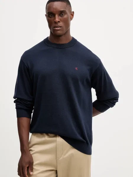 Calvin Klein Jeans Pulover Bleumarin albastru