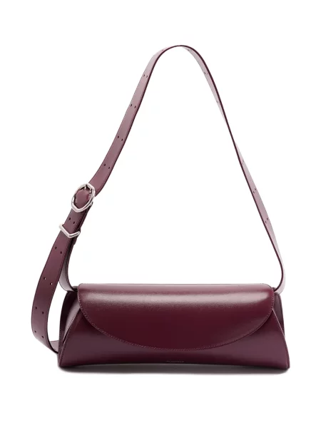 Geanta de piele Jil Sander din piele violet