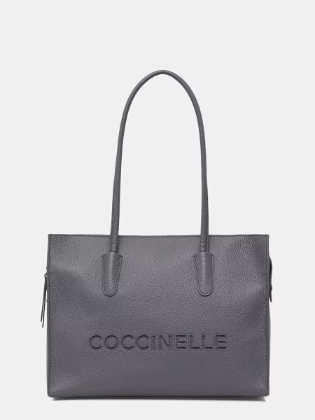 Coccinelle geantă shopper pentru femei din piele albastru