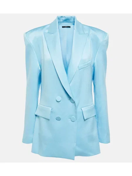 Satenast blazer Alex Perry modra