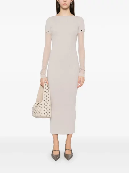 Rochie maxi Sportmax de costum gri