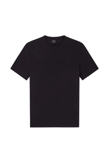 Tricou Armani Exchange cu autograf negru