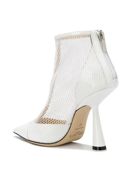 Botine Jimmy Choo plasă alb