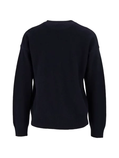 Pulover Mc2 Saint Barth cu broderie de lână albastru