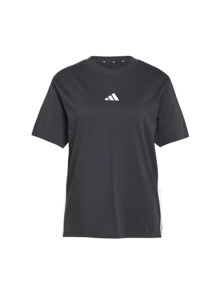 Prugasta majica Adidas crna