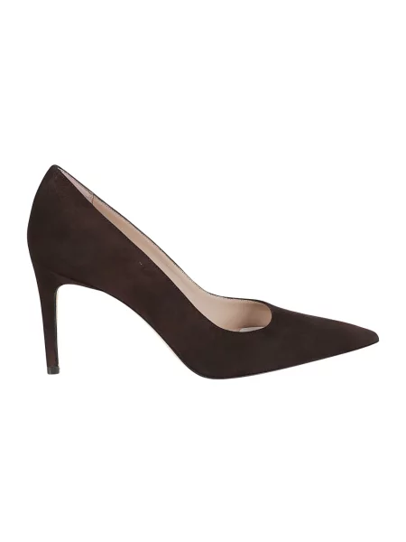 Czółenka Stuart Weitzman zamszowa brązowa