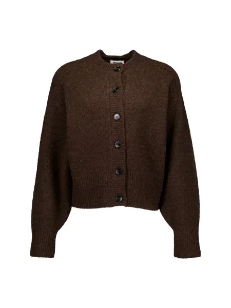 Sweter Zenggi wełniany brązowy