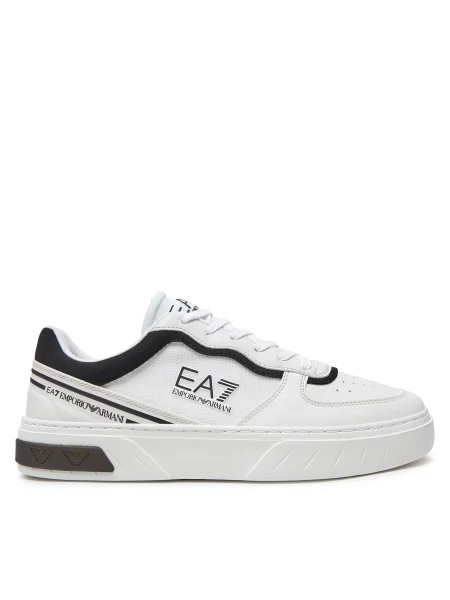 Emporio Armani Premium Court fehér/fekete cipő. Méret: 44 EU fehér