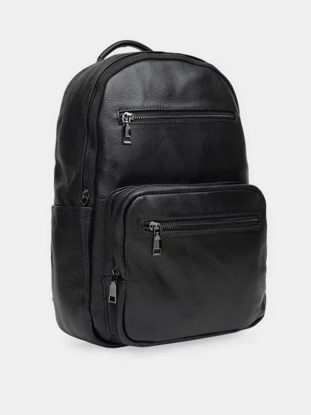 Кожаный рюкзак Borsa Leather черный