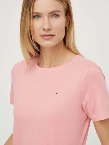 Tommy Jeans kratka majica roza